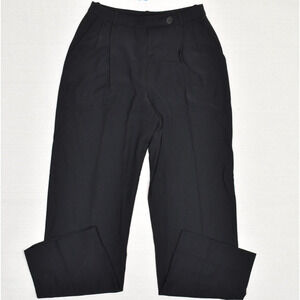 Moschino Cheap & Chic Dress Pants Straight Pleated Wool Black Size 10